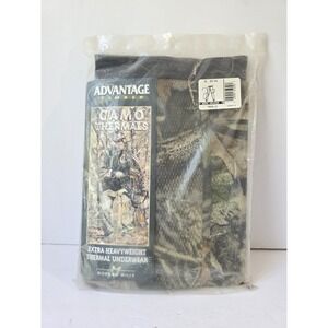 Morgan Mills Advantage Timber camo thermal pants Mens XL New extra heavyweight